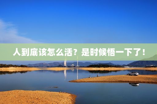 人到底该怎么活?是时候悟一下了! 人到底该怎么活?是时候悟一下了!